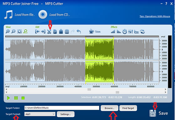 Cut Audio and Save