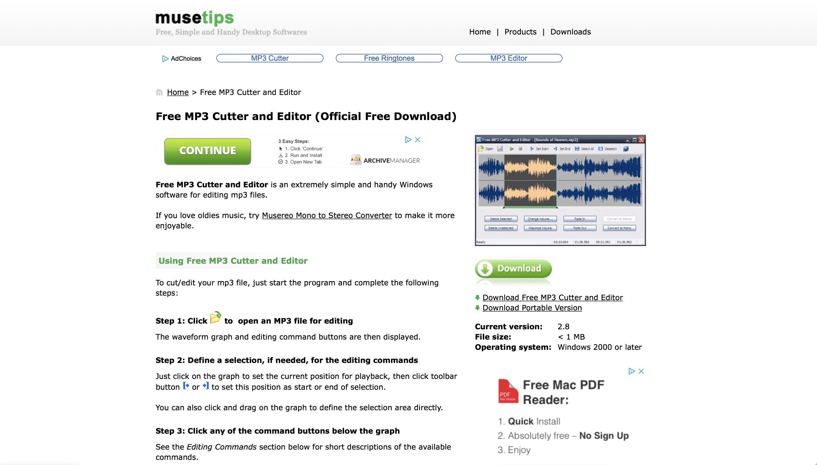 video mp3 cutter joiner free download