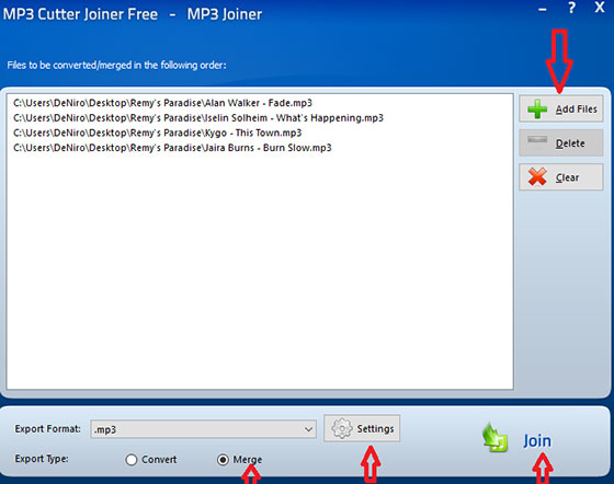 Join MP3 Files Using MP3 Cutter Joiner Free