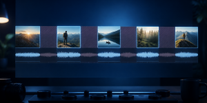 Editorial timeline showing multiple retained video segments separated by removed sections